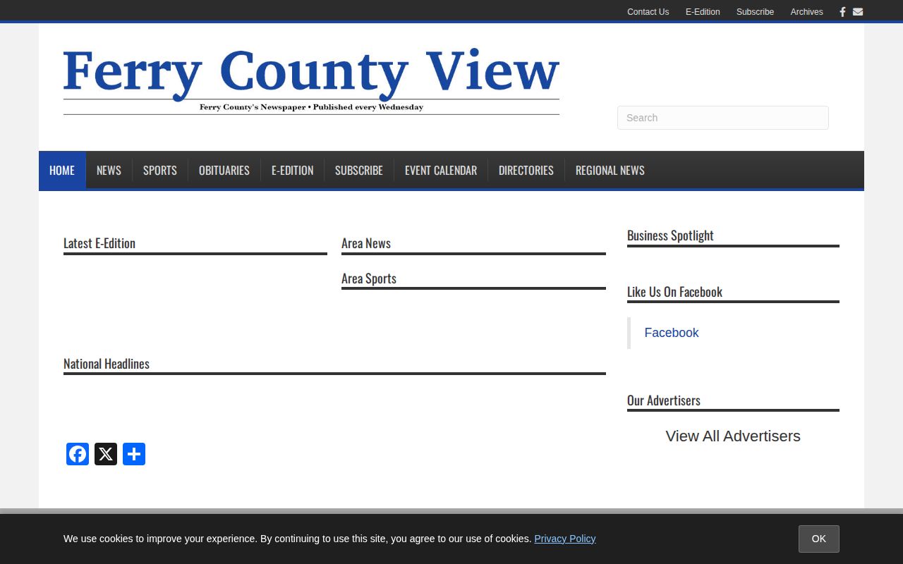 Ferry County View local news and archive source for Ferry County records context